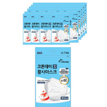 코튼데이 레이온 황사마스크 대형 KF80 화이트, 200개