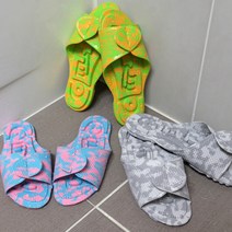 헤라칸 지압슬리퍼 건강 양면 지압 거실화, 핑크M, 1개