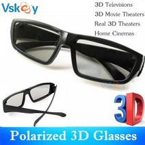 브이알 vr vr게임 vr폴트래커 vr게임기 3d게임 안경 가상현실영화관용 5pcs 편광 수동 안경 reald 시네마 시스템 텔레비전 tv 홈 시어터 11 11, 5pcs 블랙