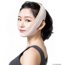 작은 얼굴만들기 프로젝트 브이라인 리프팅 밴드, 베이지, 1개