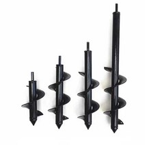 충전전기드릴 말뚝박는기계 땅파기구멍삽 엔진항타기, 직경 8cm X 길이 60cm 드릴 비트