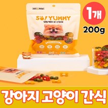 강아지 치석제거 치아 관리 영양제 고양이 간식 구취 제거 뼈다귀모양 산양유 프로폴리스 함유, 1개