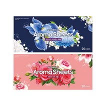 삼성 건조기 시트 섬유유연제 20매, 프렌치 로즈 퍼퓸 20매, 1개