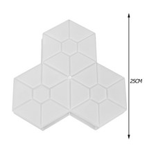 벽돌몰드 디자인 디딤돌 보도블럭 틀 시멘트 플라스틱 정원 경로 제조기 포장 금형 도로 콘크리트 DIY 곰팡이, Hexagonal