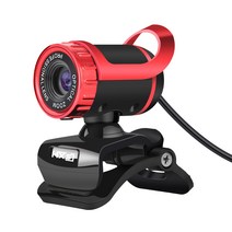 1080P PC 카메라 내장 MIC 지원 영상통화 고화질 웹캠, 레드