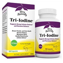 해외 Terry Naturally Tri Iodine 12500mcg 요오드 180캡슐, 1개