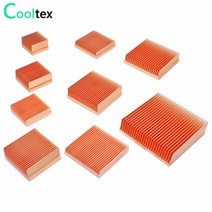 컴퓨터 호환 쿨러 부품 PC 순수 구리 방열판 DIY 라디에이터 냉각 냉각기 라즈베리 파이 전자 3D 프린터 칩 IC MOS 방열, 25x25x7mm