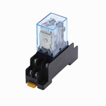 소켓 전 릴레이 모듈 포함 코일 전원 LY2NJ DPDT 8 핀 12V 24V DC 220V 230V AC 10A, [02] 24V DC, 02 DC 24V