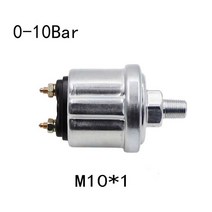 NPT-18 M10x1 Sending Unit Truck Boat 0-5bar 0-75psi 오일 압력 게이지 센서, 02 M10x1 0-10Bar