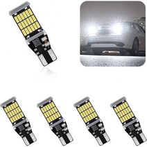 beypovk 4PCS 슈퍼 브라이트 921 LED 후진등 오류 45 SMD4014 칩셋 912 906 W16W T15 자동차 트럭 백업 후진등용 전구화이트, White