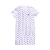 MLB 모노그램 올오버 미디 반팔 원피스 31OP04111 07W