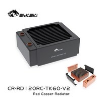 온수라디에이터 Bykski 60mm 두꺼운 전체 구리 라디에이터 PC 물 냉각 컴퓨터 쿨러 히트 싱크 3 층 채널 120/240/360/480mm, [01] 480mm Radiator, [01] 60mm thickness