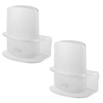 NETGEAR Orbi 대형 홈 듀얼 밴드 메시 Wi-Fi 6 시스템 (RBK351)(RBK352)(RBK353)(AX1800) 용 아크릴 벽 마운트 홀더 - Orbi 대형 WiF, 2-Pack