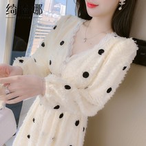레이스 원피스 스윗 브이넥 점프 슈트 여성의류 봄옷 2022 년 작은 키 겨울 가을 이너웨어 3815052878