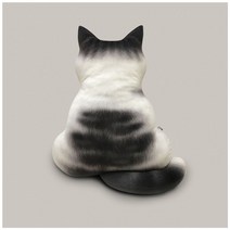 인테리어 북유럽 다용도 사무실 등받이 아트 고양이 쿠션, 젖소