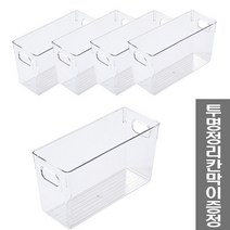 체인컴퍼니 투명 수납 정리함 슬림형, 5개