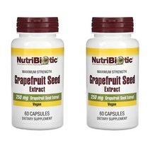 뉴트리바이오틱 자몽 씨 추출물 250mg 60정 X 2통, 60캡슐