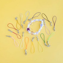 핸드폰 고리 줄 핸드폰 줄 스트랩 키링부자재, 그린