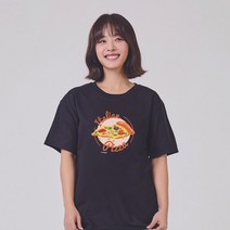 키밍 이탈리아 피자 그래픽 반팔티