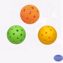 실내 피클볼 공 플라스틱 기류 구멍 훈련 스포츠 휴대용 연습 내구성, 26홀 실내구 그린