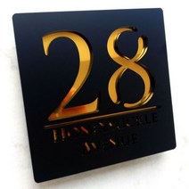 아크릴 스카시 글자 문자 숫자 간판 로고인포메이션 아이방 문패 개인화 된 레이저 커팅 하우스 표지판 거, 01 Black and Gold_02 30x30cm