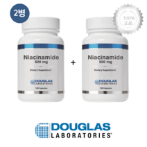 [2병] 더글라스 연구소 나이아신아마이드 500mg 100캡슐 비타민B3 건강한 노후, 1개, 기본