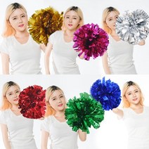 치어리딩수술 치어리더 체육대회 야구 운동회 응원 응원도구 수술 만들기, 치어리더응원수술(낱개)골드