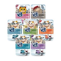 비프 vif 무염분 무방부제 고양이 심장건강 습식 파우치 75g 6개세트, 어덜트-참치와흰살생선 75g×6개