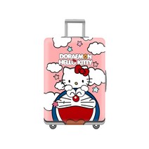 캐릭터 스판 캐리어 커버 여행용 캐리어 보호커버 08.헬로키티 M