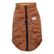 강아지 올인원 대형견 옷 겨울 패딩 S 5XL 방풍 코트 방수 코트 자켓 치와와 불독, 갈색, xxl