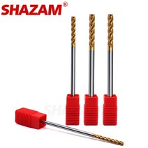 밀링공구 밀링 커터 합금 코팅 텅스텐 스틸 도구 hrc55 cnc endmill top lengthen milling cutter kit milling flat bottom, 8.0x35cx100l