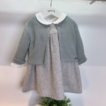 아가방 2023신상 가디건(민트블루)+ 원피스(그레이)+셔츠(화이트)||따뜻하게 정장 분위기로 바꾸어 줄 ~첫인사 자리 생일파티 사진 촬영~~선물하기도 좋은 편안한 복