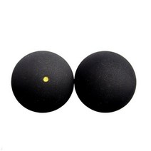 스쿼시 라켓 장비 선수용 1인 도구 입문용 운동 입문자검은색 고무 단일 노란색 점 공, 협력사, 스쿼시 볼