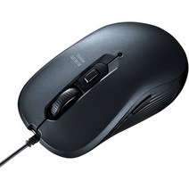 일본직발송 3. 산와 서플라이(SANWA SUPPLY) 산와 서플라이 유선 USB 마우스 블루 LED 5 버튼 대칭형 중형, One Size, 건메타,유선