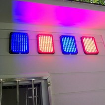 구조용 사이렌 구급차 앰뷸런스 LED 긴급차량 지게차 적색 경광등 비상등, 파란색