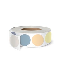 투명롤 선셋 도트28 다꾸스티커(500개) /포장라벨 다이어리 인덱스, 3.R-45 피스타치오 원형20-1롤