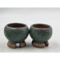 우암 국산 굽다리 콩분 다육 도자기화분, 1번