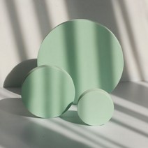 INS-기하학적 바디 사진 소품 촬영 진자 도로 뷰티 스킨 케어 제품 유명 장식품 배경 거품, Pea green round