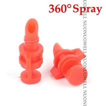 100pcs 90 ° 180 360 간단한 굴절 노즐 정원 스프링클러 과일 나무 관개 원예 미스트 분무기, 360Degree