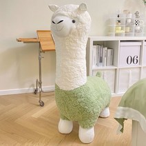 패브릭 양 장식 의자 봉제인형 스툴 크리에이 티브 양 벤치 카페 거실 장식, G