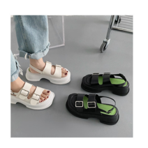 [momomall] Yongxi 학생 캐주얼 통굽 굽높이 5cm 플랫폼 샌들 비치 해변 샌들