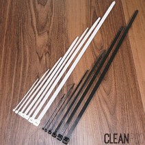 동아뉴텍 케이블타이 270mm 백색-흑색 500개, 백색(아이보리)