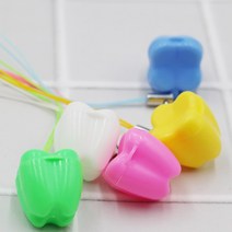 이빨디자인 어린이 유치 치아 보관함 목걸이케이스, 색상 랜덤