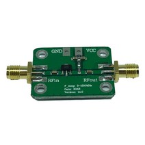 GHSHOP 대형 동적 범위 5-1500mhz 고주파 RF 믹서 드라이브 증폭기 모듈 보드 HF VHF/UHF DIY 전자 프로젝트, 32x24x20mm, 녹색, 전자 부품