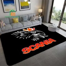 스카니아 트럭 로고 3D 프린팅 카펫 침실 거실 주방 바닥 매트 홈 장식 미끄럼 방지 패드 14 가지 크기, 80cm x 140cm+D