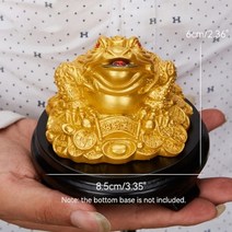 황 금 두꺼비 금전운 돈 들어오는 개업 선물 삼족 행운의 수정 개구리 드래곤 풍수 인형 조각상 재산 부 가정 장식 자동차 장식품, 두꺼비 매체