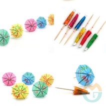 위센티브 칵테일 장식 이쑤시개-우산 우산이쑤시개 칵테일꼬챙이 칵테일이쑤시개