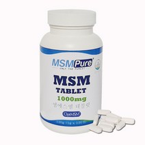 카라헬스 MSM 태블릿 120정 옵티 엠에스엠100 퓨어 식이유황 관절 연골 뼈 피부 모발 손톱 영양제 무릎관절 손가락 손목 FDA GRAS 식약처인정 건강기능식품 미국완제품직수입, 1000mg