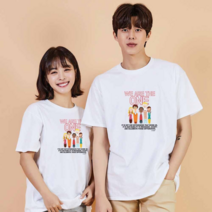 WEARETHE원 디지털프린팅 인쇄티셔츠 반팔티 오버핏