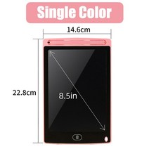 스마트전자칠판 전자칠판 8.5/10/12 인치 LCD 그리기 태블릿 어린이 장난감 그림 도구 전자 쓰기 보드 소년 소녀 아이 교육 선물, [05] Pink 8.5in Single